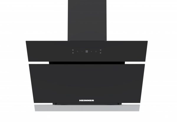 HOTA DECORATIVA HEINNER HDCH-MD620RGBK, Latime 60cm, Capacitate absorbtie 620 m³/h, 4 trepte de viteza, 1 filtru aluminiu, Control Touch, Sticla neagra
