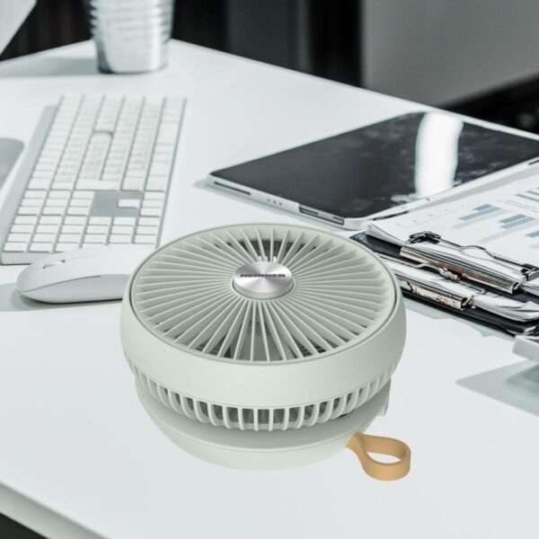 VENTILATOR PLIABIL REINCARCABIL HEINNER HMF-LC4000GR, Putere 5W, 4 trepte viteza, 4000mAh, Autonomie 15h, Control digital, Verde - imagine 6