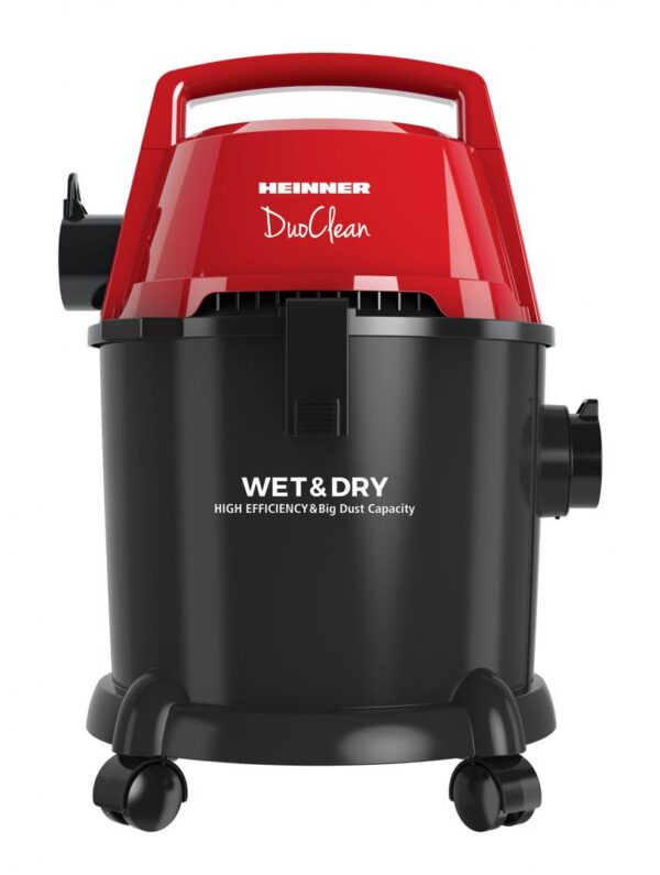 ASPIRATOR MULTIFUNCTIONAL UMED SI USCAT HEINNER HVC-MWD1400P-BK, Putere 1400W, 3L capacitate sac textil, Functie suflare, Negru/Rosu - imagine 2