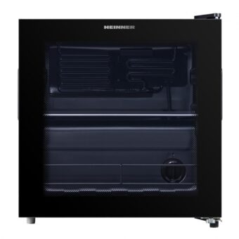 RACITOR DE BAUTURI HEINNER HBC-M44BKE, Clasa E, 44L, 1 raft din sticla, Control mecanic cu termostat ajustabil, Negru