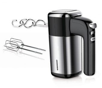 MIXER DE MANA HEINNER HM-B400, Putere 400W, 5 viteze + Turbo, Negru/Inox