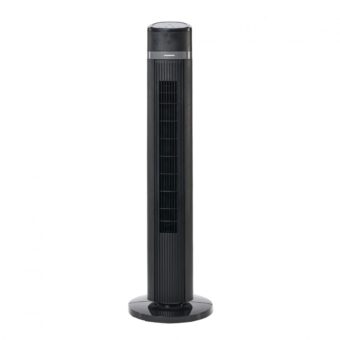 VENTILATOR TURN HEINNER HMTF-D3BK, Putere 45W, Control Touch, Functie oscilare, Temporizator, Telecomanda, Mod ECO, Negru