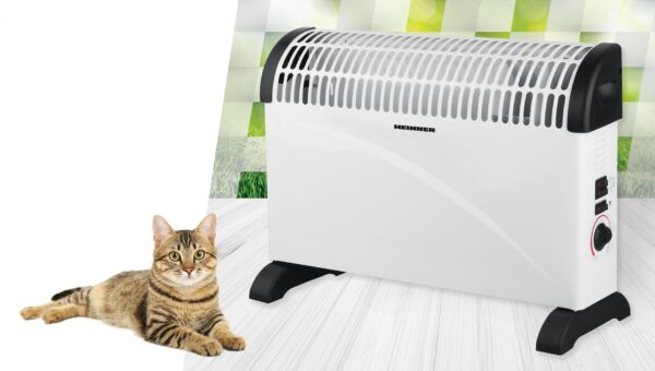 CONVECTOR HEINNER HCVH-Y2000T, Putere 2000W, Termostat reglabil, Ventilator Turbo, Protectie supraincalzire, Alb - imagine 2