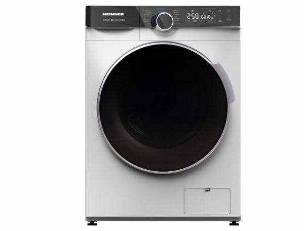 MASINA DE SPALAT RUFE SLIM CU USCATOR HEINNER HWDM-M814IVKA, Clasa A, Spalare 8kg, Uscare 6kg, 1400rpm, Motor Inverter, Display LED, Control Touch, Alb