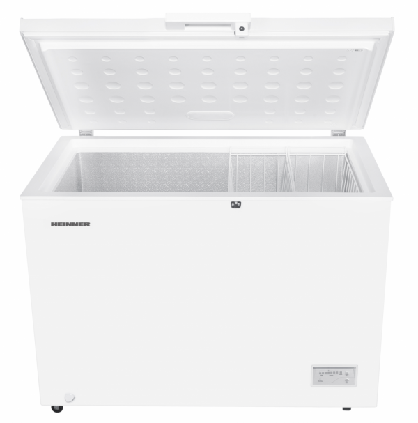LADA FRIGORIFICA HEINNER HCF-HM308INVCD, Clasa D, 308L, Convertibila frigider/congelator, Control electronic, Alb - imagine 2