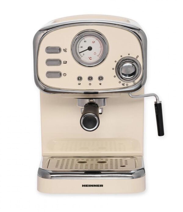 ESPRESSOR HEINNER HEM-1100CR, Putere 1100W, Presiune 15Bar, Capacitate 1.25 L, Crem - imagine 2